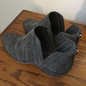 Vince Camuto Prasata Booties - Dark Taupe - Size 8